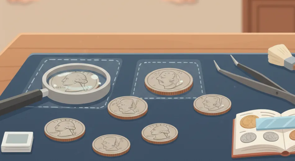 coins on the table